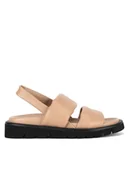 Sandały damskie - Badura Sandały PEONY-V175-16-2 Beżowy - miniaturka - grafika 1