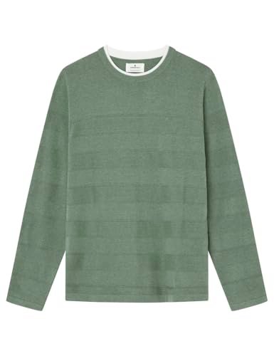 Springfield Sweter męski, standardowy zielony, XXL