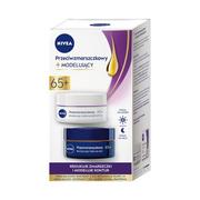 Zestawy kosmetyków damskich - Nivea 2 pack PRZECIWZMARSZCZKOWY + MODELUJĄCY krem na dzień i krem na noc 65+ (2 x 50ml) 100.0 ml - miniaturka - grafika 1