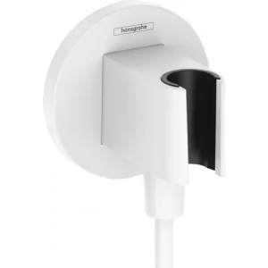 HANSGROHE 26888700 FixFit S przyłącze węża z uchwytem prysznicowym, biały matowy - Akcesoria do armatury i ceramiki - miniaturka - grafika 1