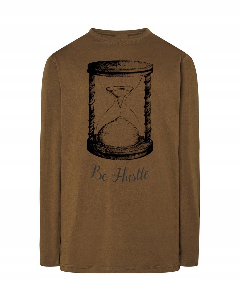 Longsleeve męski nadruk KLEPSYDRA Be Hustle r.M