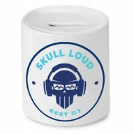 Skarbonki - DLA DJA MUZYKA SKARBONKA SKULL LOUD BEST DJ z Nadrukiem ze Zdjęciem + Opakowanie na prezent (wzór 02) - miniaturka - grafika 1