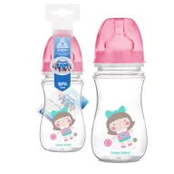 Butelki dla niemowląt - CANPOL BABIES BUTELKA SZEROKA ANTYKOLKOWA 240ml TOYS +3m - miniaturka - grafika 1