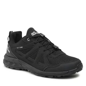 Buty trekkingowe męskie - Trekkingi Jack Wolfskin Woodland 2 Vent Low M 4051281 Black/Black - grafika 1