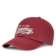Czapki męskie - Czapka z daszkiem Tommy Hilfiger Archive Script AM0AM13550 Czerwony - miniaturka - grafika 1