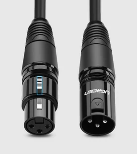 Ugreen przedłużacz kabel audio przewód mikrofonowy do mikrofonu XLR (żeński) - XLR (męski) 15 m (AV130) - Kable USB - miniaturka - grafika 2