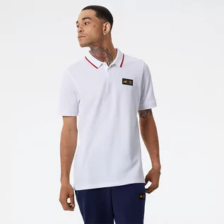 Koszulki męskie - Koszulka New Balance JT231234WT  biała - grafika 1