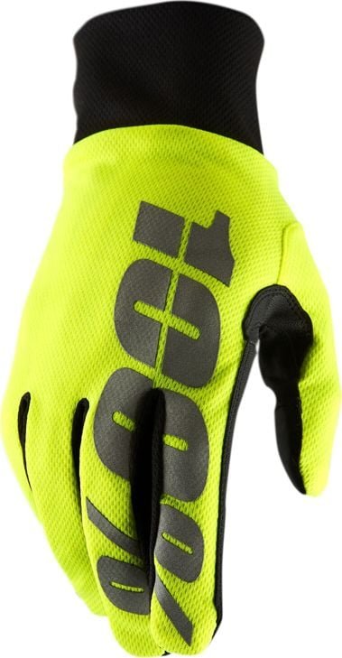 100% Rękawiczki 100% HYDROMATIC Waterproof Glove neon yellow roz. S długość dłoni 181-187 mm NEW