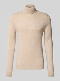 Golf o kroju regular fit z elastycznymi wykończeniami - Swetry męskie Golf o kroju regular fit z elastycznymi wykończeniami - Swetry męskie - miniaturka - grafika 1