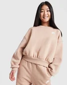 Bluzy dla dziewczynek - NIKE BLUZA G NSW CLUB FLC BXY CRW LBR - Nike - miniaturka - grafika 1