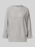 Swetry damskie - Sweter o luźnym kroju z mieszanki wełny i kaszmiru - miniaturka - grafika 1