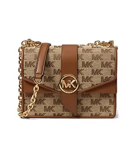 Michael Kors Greenwich SM Conv Xbody, Torba damska, Beżowy/Ebony - Torebki damskie - miniaturka - grafika 1