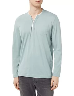 TOM TAILOR Męski T-shirt z długim rękawem, 28129 - Light Ice Blue, M - Koszulki męskie - miniaturka - grafika 1