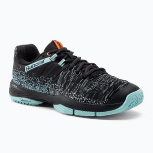 Buty do padla damskie Babolat Sensa black/tanager turquoise - Buty sportowe damskie - miniaturka - grafika 1