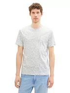 Koszulki męskie - TOM TAILOR Męski t-shirt 1036440, 31835-White Broken Structure Design, 3XL, 31835 - White Broken Structure Design, 3XL - miniaturka - grafika 1