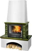 Piece wolnostojące - ABX Piec kaflowy Lombardie - Zielony - miniaturka - grafika 1