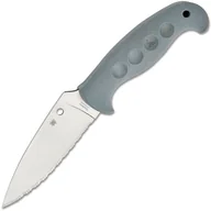 Noże - Spyderco TEMPERANCE GRAY FRN CPM CRUWEAR ZĄBKOWANY - miniaturka - grafika 1