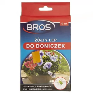 Bros Lep na owady do doniczek 10 szt 024823_BROS - Zwalczanie i odstraszanie szkodników - miniaturka - grafika 2
