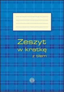 Zeszyt w kratkę z tłem Praca Zbiorowa - Zeszyty szkolne - miniaturka - grafika 3