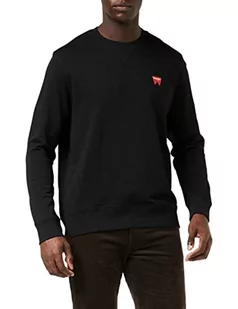 Wrangler Męska bluza Sign Off Crew Sweatshirt, czarna, XL - Bluzy męskie - miniaturka - grafika 1