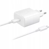 Ładowarki do telefonów - ORYGINALNA ŁADOWARKA SIECIOWA SAMSUNG 45W 5A PD USB-C + KABEL TYP C SZYBKA - miniaturka - grafika 1