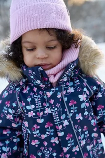 Czapki dla dzieci - Reima czapka wełniana dziecięca kolor różowy z grubej dzianiny wełniana - grafika 1