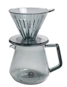 Młynki do kawy - Zestaw Timemore Crystal Eye Brewer Set 02 Transparent Black - miniaturka - grafika 1