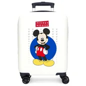 Walizki - Joumma Disney Minnie Enjoy The Day Walizka kabinowa biała 33 x 50 x 20 cm sztywny ABS zamek szyfrowy z boku 28,4 L 2 kg 4 koła podwójny bagaż ręczny, biała, walizka kabinowa - miniaturka - grafika 1