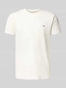 T-shirt o kroju slim fit z wyhaftowanym logo - Koszulki męskie - miniaturka - grafika 1