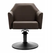 Fotele fryzjerskie - Gabbiano Fotel fryzjerski Davos brązowy - miniaturka - grafika 1