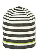 Czapki damskie - Sterntaler Strickmütze Streifen Unisex-Bimbi Czapka, ciemnozielony, 43 - miniaturka - grafika 1