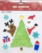 Zabawki kreatywne - Żelowe naklejki dekoracyjne BN Choinka Renifer Nowa - miniaturka - grafika 1