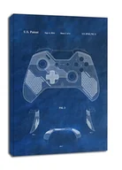 Obrazy i zdjęcia na płótnie - Patent, Kontroler XBox Niebieski - obraz na płótnie Wymiar do wyboru: 90x120 cm - miniaturka - grafika 1