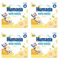 Desery dla dzieci - Humana Milk Minis Deserek jogurtowy po 6. miesiącu banan Zestaw 4 x 400 g - miniaturka - grafika 1