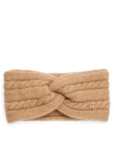 Tommy Hilfiger Opaska materiałowa AW0AW16971 Beżowy - Apaszki i szaliki damskie - miniaturka - grafika 1