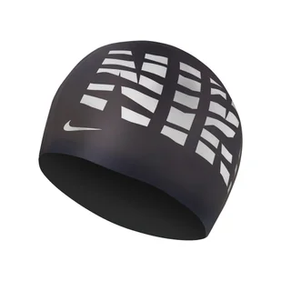 Czepek Pływacki Nike Grafic Cap Black/White - Pływanie - miniaturka - grafika 1