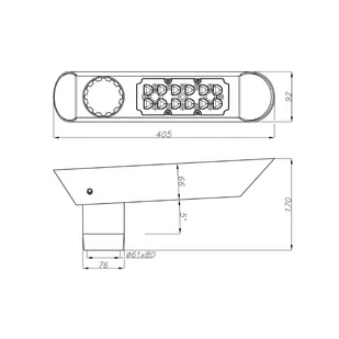 Oprawa ISKRA LED ALFA 24, 30W, 4350lm, 4000K, drogowa/parkowa, optyka DW, anodowana inox + czarny; ROSA - Lampy ogrodowe - miniaturka - grafika 3
