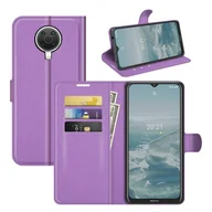 Portfele - Pokrowiec ochronny na Nokia G10 / G20 Etui na telefon komórkowy Etui z portfelem, kolor: fioletowy - miniaturka - grafika 1