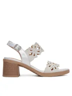 Sandały damskie - Clara Barson Sandały WS10006-08 Srebrny - miniaturka - grafika 1