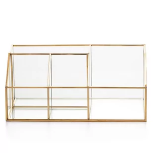 Ameliahome Organizer Szklany Pojemnik Do Przechowywania Brasso 11X10  Transparentny - Pudła i pojemniki do przechowywania - miniaturka - grafika 1