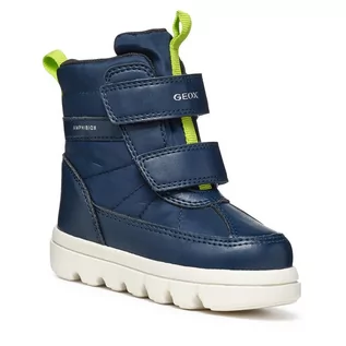 Buty dla chłopców - Śniegowce Geox B Willaboom Boy B Ab B365BG 0FU54 C0749 S Navy/Lime - grafika 1