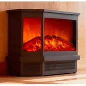 Kominki elektryczne - VENTE-UNIQUE Kominek elektryczny koza ETNA - Dł. 55.8 x Gł. 22.5 x Wys. 51.6 - Czarny - miniaturka - grafika 1