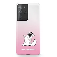 Etui i futerały do telefonów - Karl Lagerfeld KLHCS21LCFNRCPI S21 Ultra G998 hardcase różowy/pink Choupette Fun KF000524 - miniaturka - grafika 1