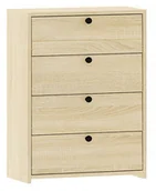 Szafki na buty - Czteropoziomowa Komoda Na Buty Dąb Sonoma P1-N69 - miniaturka - grafika 1