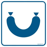 Systemy ekspozycyjne i znaki informacyjne - RA030 GORĄCY BUFET, PN - PŁYTA PCV 1MM; (300X300MM) - miniaturka - grafika 1