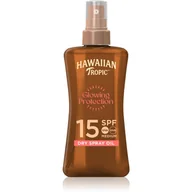 Balsamy i kremy do opalania - Hawaiian Tropic Suchy olejek w sprayu SPF 15 200 ml - miniaturka - grafika 1