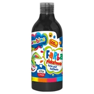 Szkolne artykuły papiernicze - Bambino Duża Farba Plakatowa W Butelce Szkolna Przedszkolna 500ml Czarna - miniaturka - grafika 1