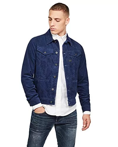 G-STAR RAW Męska kurtka D-Staq Slim, niebieski (Imperial Blue 1305), XXS