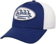 Czapki i chusty sportowe męskie - Czapka Trucker Boston Oval Patch by Von Dutch, niebiesko-biały, One Size - miniaturka - grafika 1