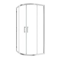Kabiny prysznicowe - Kabina prysznicowa półokrągła Easy 80 x 80 x 190 cm chrom Sensea - miniaturka - grafika 1